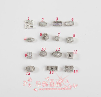冬装新品真空镀银 镶锆石双接头配饰 DIY 配件批发桶珠 隔珠 方快珠_珠宝/配饰饰品/流行首饰/时尚饰品_自由设计吧