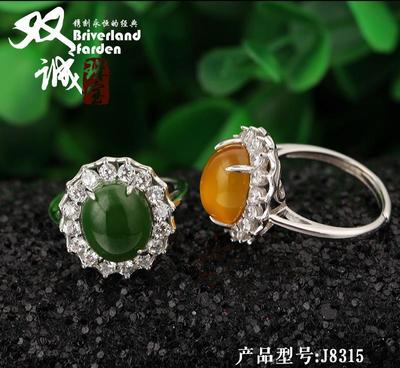 揭秘批发市场 925纯银戒指空托，镶嵌蜜蜡南红的匠心之选